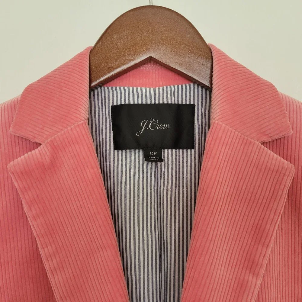 NWOT J. Crew Parke Corduroy blazer in pale blush pink TRADE ONLY - Picture 1 of 15